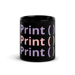 Taza Print Black