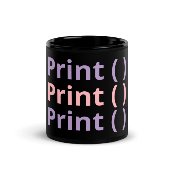 Taza Print Black